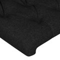 vidaXL Čelo postele so záhybmi čierne 203x16x118/128 cm látka