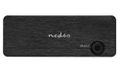 NEDIS HDMI převodník/ USB-C zásuvka/ 2x HDMI vstup/ 4x USB-A zásuvka/ 1x HDMI výstup/ 1cestný/ 4K@60Hz/ 18 Gbps/ ABS/ a KVM prepínac, USB-C + 2× HDMI vstup, 4× USB-A, 4K@60Hz, HDR, HDCP 2.2, Power Delivery 100W, antracit