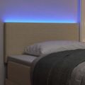 vidaXL LED hlavová doska Šedá zelená 80 cm Kordúrová tkanina