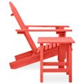 vidaXL Záhradná stolička Adirondack so stolíkom jedľový masív červená