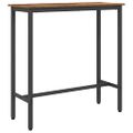 vidaXL stôl Staré drevo 100 x 40 x 100,5 cm Inžinierske drevo a oceľ
