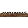 vidaXL Otomanový posteľný rám s úložiskom Údený Dub 193 x 140 x 25 cm