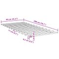 vidaXL Posteľný rošt 90x200 cm masívna borovica