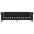 vidaXL Denná posteľ s matracom čierna 80x200 cm zamat