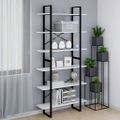 vidaXL Vysoký regál biely 100x30x210 cm drevotrieska
