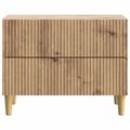 vidaXL Nočný stolík Dub artisan 62 x 34,5 x 48 cm Kompozitné drevo