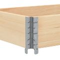 vidaXL Paletová ohrádka 150x50 cm borovicový masív