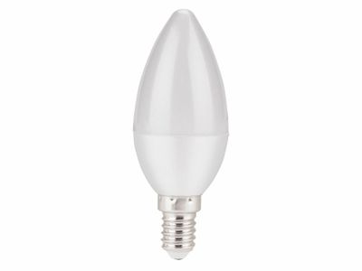 Žárovka LED svíčka, 5W, 410lm, E14, teplá bílá EXTOL-LIGHT