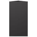 vidaXL Záhradné kvetináče 2 ks čierne trojuholník 40x34,5x75 cm oceľ