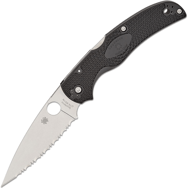 Spyderco C244SBK Native Chief Lightweight vreckový nôž 10,2 cm, Satin, čierna, FRN