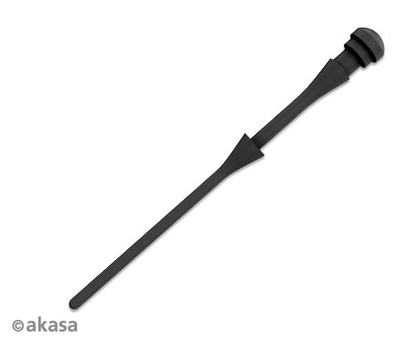 Akasa protivibračné spony na ventilátory (60ks) čierne