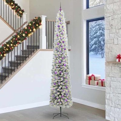 vidaXL Umelý vianočný stromček Zelená 300 cm PVC, oceľ a plast