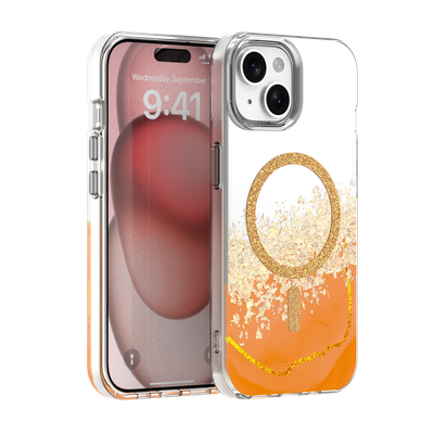 Epoxy Mag puzdro pre iPhone 15 6,1" oranžová