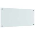 vidaXL Kuchynský obklad 2 ks Biela 90 x 40 cm tvrdené sklo