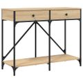 vidaXL Konzolový stolík dub sonoma 100x39x78,5 cm kompozitné drevo