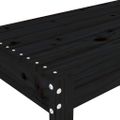 vidaXL Záhradná lavica čierna 110x38x45 cm masívna borovica