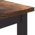 vidaXL stôl Dymová dub 100 x 50 x 76,5 cm Inžinierske drevo a oceľ