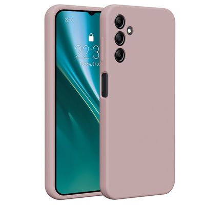 Puzdro Etteri Silicone pre Samsung Galaxy A14 svetloružová
