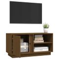 vidaXL TV skrinka medovo-hnedá 80x35x40,5 cm masívna borovica