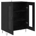 vidaXL Servírovacia skriňa Čierny dub 69,5 x 34 x 90 cm