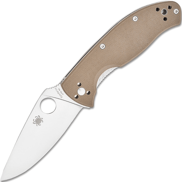 Spyderco C122GBNM4P Tenacious Brown vreckový nôž 8,5 cm, Satin, hnedá, G10