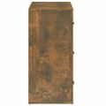 vidaXL Komoda dymový dub 80x33x70 cm spracované drevo