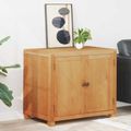 vidaXL Skrinkový s dverami Hnedá 78 x 50 x 70 cm Masívne dubové drevo