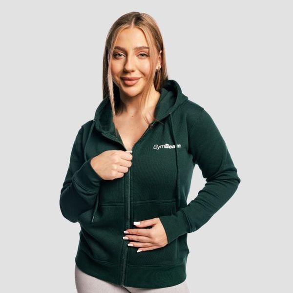 Dámska mikina Zipper Hoodie Pine - GymBeam, veľkosť M