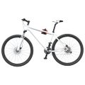 VidaXL Stojan na opravu bicyklov nástenný skladací červená+čierna oceľ