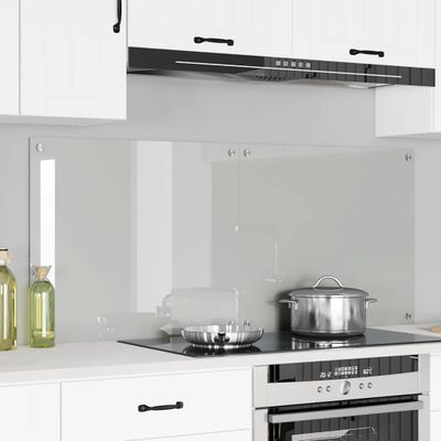 vidaXL Kuchynský obklad 2 pcs Priehľadná 70 x 60 cm tvrdené sklo