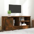 vidaXL TV skrinka dymový dub 80x35x36,5 cm spracované drevo
