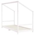 vidaXL Rám detskej postele biely 90x200 cm masívna borovica