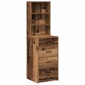 vidaXL Highboard Staré drevo 40 x 41 x 135 cm Kompozitné drevo