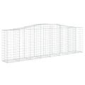 vidaXL Oblúkové gabionové koše 25 ks 400x50x120/140 cm pozink. železo