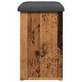 vidaXL Lavička na topánky Old Wood 62x32x50 cm Engineered Wood