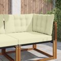 vidaXL Vankúš na vonkajšiu pohovku Polyester Krémová 68,5 x 68,5 cm