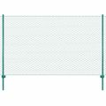 vidaXL Drôtené pletivo so stĺpikmi zelené 25x1,5 m oceľové