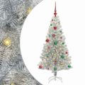 vidaXL Vianočný stromček Strieborná 150 cm PET