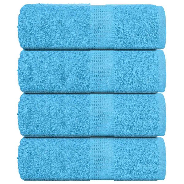 vidaXL Utierky na umývanie FROGN 4 ks tyrkysové 30x30 cm 360 g/m²