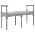 vidaXL Lavička bledosivá 110x40x70 cm zamat