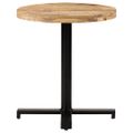 vidaXL Bistro stolík okrúhly Ø70x75 cm surové mangovníkové drevo