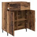 vidaXL Servírovacia skriňa Staré drevo 69,5 x 34 x 90 cm