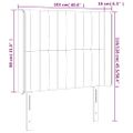 vidaXL Čelo postele so záhybmi zelené 103 x 16 x 118/128 cm látka