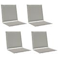 vidaXL Sedadlové a zadné vankúše Polyester Svetlosivá 47 x 45 x 2 cm