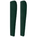 vidaXL Čelo postele so záhybmi tmavosivé 83x23x118/128 cm zamat