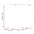 vidaXL Kryty na hojdaciu lavicu 2 ks 12 očiek 220x177x220cm polyetylén