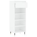 vidaXL Botník biely 40x36x105 cm spracované drevo