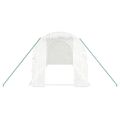 vidaXL Fóliovník s oceľovým rámom biely 12 m² 6x2x2 m