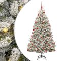 vidaXL Umelý Sklápací Vianočný Stromček 300 LED Zelená a biela 180 cm