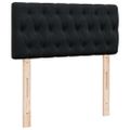 vidaXL Osmanský rám postele s matracom čierna 90x190 cm zamat